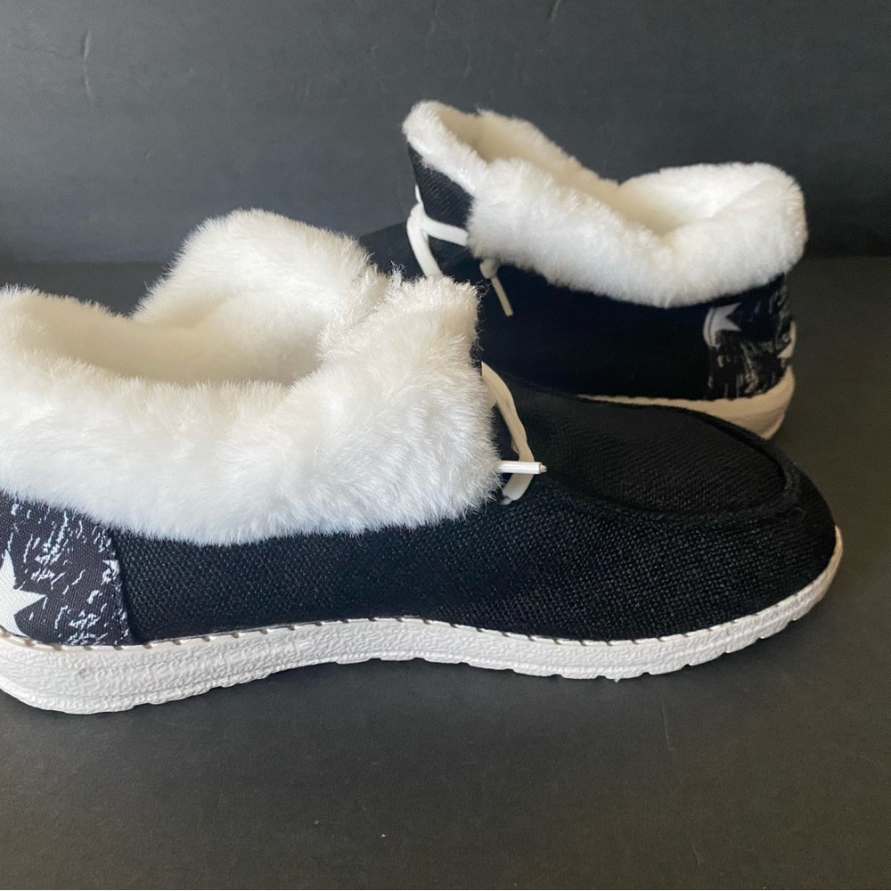 Warm Plush Lined Canvas Black - Picture 4 of 10